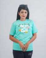 Female Printed Round Neck Half Sleeve T-Shirt-You are so cute