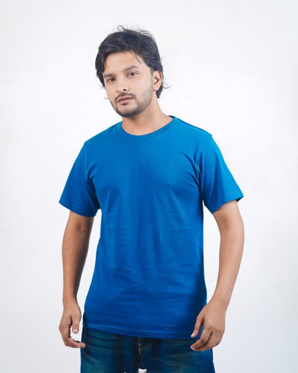 Round Neck Half Sleeve T-Shirt - Petrol