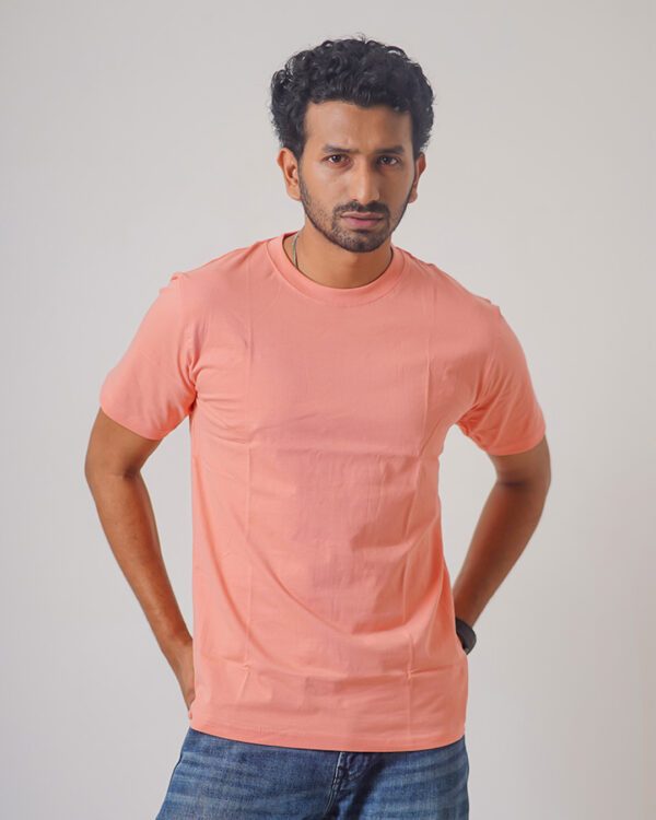 Round Neck Half Sleeve T-Shirt - Black