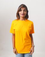 Female Round Neck Half Sleeve T-Shirt - Black