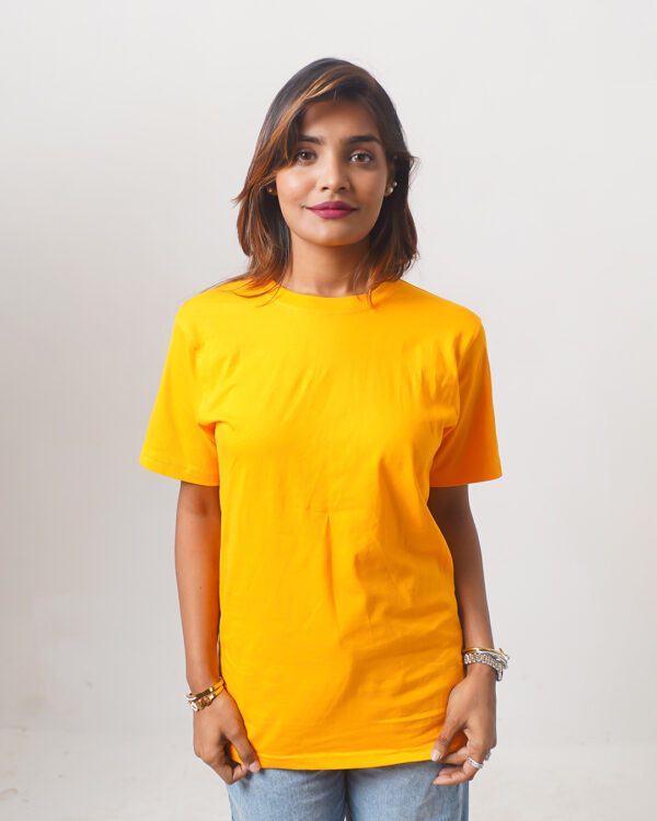 Female Round Neck Half Sleeve T-Shirt - Black