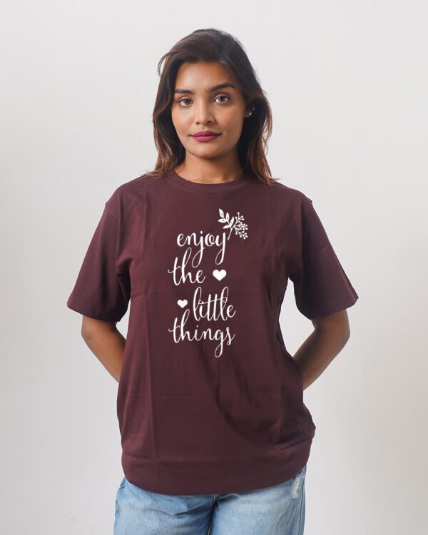 Female Printed Round Neck Half Sleeve T-Shirt-Eniety