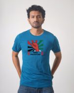 Men’s Printed Round Neck Half Sleeve T-Shirt- Save Palestine