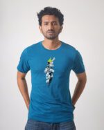 Men’s Printed Round Neck Half Sleeve T-Shirt- Hand With Paper