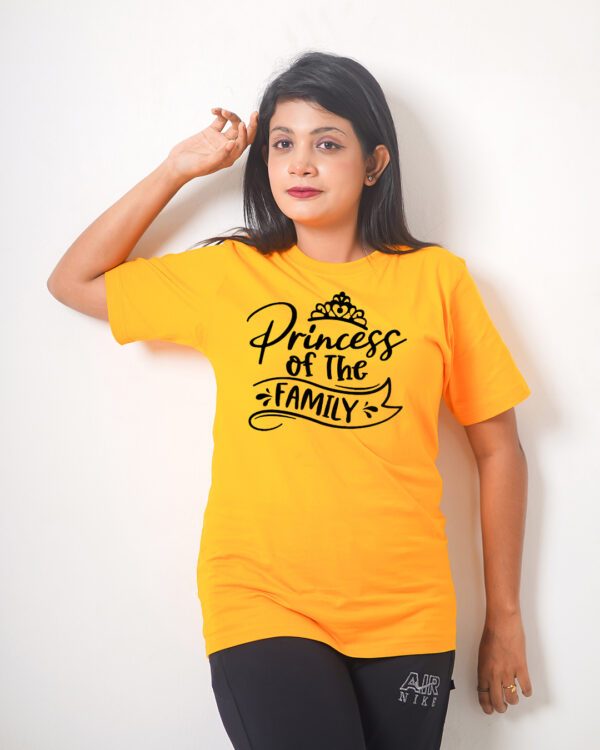 Female Printed Round Neck Half Sleeve T-Shirt-Prince Of The Family