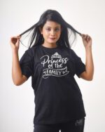 Female Printed Round Neck Half Sleeve T-Shirt-Prince Of The Family