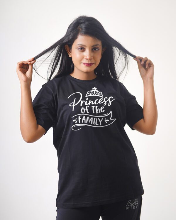 Female Printed Round Neck Half Sleeve T-Shirt-Prince Of The Family