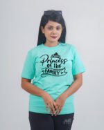 Female Printed Round Neck Half Sleeve T-Shirt-Prince Of The Family