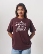 Female Printed Round Neck Half Sleeve T-Shirt-Prince Of The Family