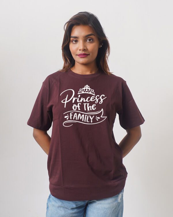 Female Printed Round Neck Half Sleeve T-Shirt-Prince Of The Family