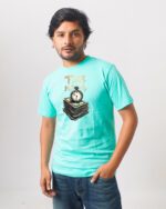 Men’s Printed Round Neck Half Sleeve T-Shirt- Time Money