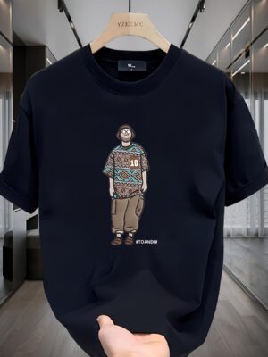 Unisex Oversized T-Shirt 100% Cotton, 220+ GSM"TOANDI" Tee