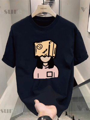 Unisex Oversized T-Shirt 100% Cotton, 220+ GSM "Box Head Mood" Tee