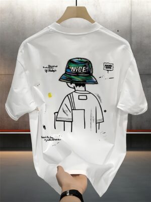 Unisex Oversized T-Shirt 100% Cotton, 220+ GSM  "Bucket Hat Vibes" Tee