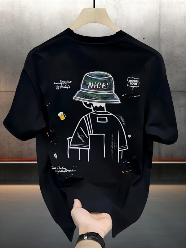 Unisex Oversized T-Shirt 100% Cotton, 220+ GSM "Bucket Hat Vibes" Tee