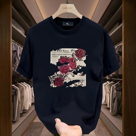 Unisex Oversized T-Shirt 100% Cotton, 220+ GSM  "Crimson Memoir" Tee