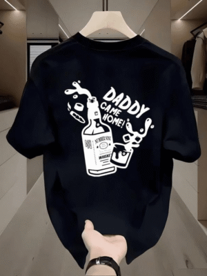 Unisex Oversized T-Shirt 100% Cotton, 220+ GSM  "DADDY CAME HOME!" Tee