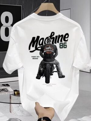 Unisex Oversized T-Shirt 100% Cotton, 220+ GSM"Machine 86" Tee