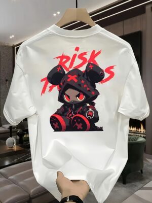 Unisex Oversized T-Shirt 100% Cotton, 220+ GSM  "Risk Takers" Tee