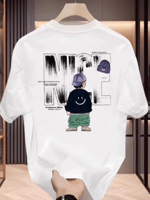 Unisex Oversized T-Shirt 100% Cotton, 220+ GSM "Street Nice" Tee