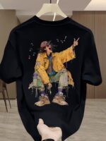 Unisex Oversized T-Shirt 100% Cotton, 220+ GSM  "Street Symphony" Tee