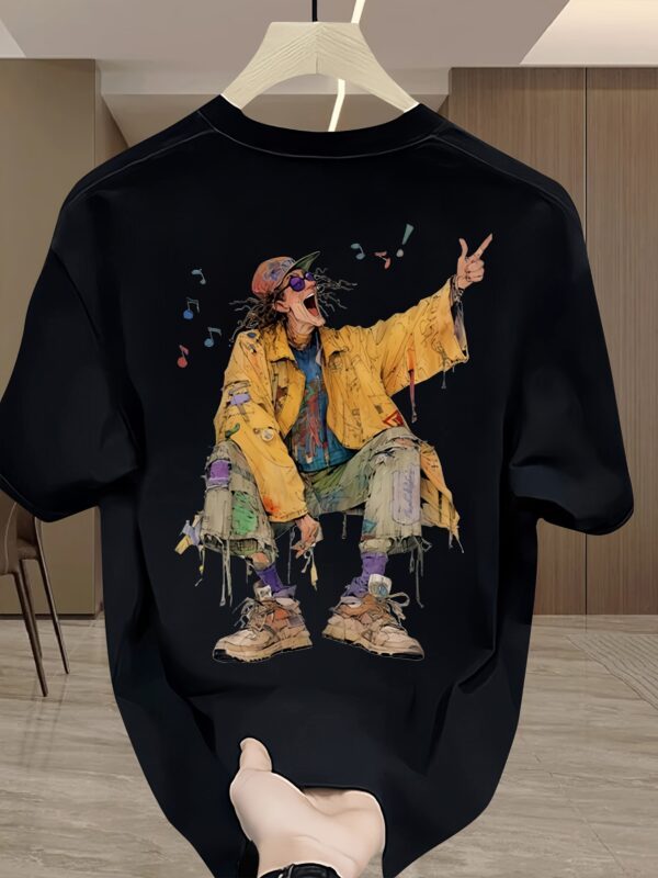 Unisex Oversized T-Shirt 100% Cotton, 220+ GSM  "Street Symphony" Tee