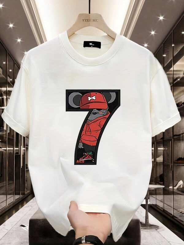 Unisex Oversized T-Shirt 100% Cotton, 220+ GSM "Lucky Seven" Tee