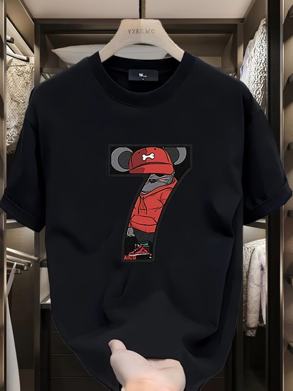 Unisex Oversized T-Shirt 100% Cotton, 220+ GSM "Lucky Seven" Tee