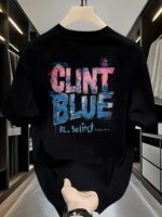 Unisex Oversized T-Shirt 100% Cotton, 220+ GSM  "Clint Blue" Tee