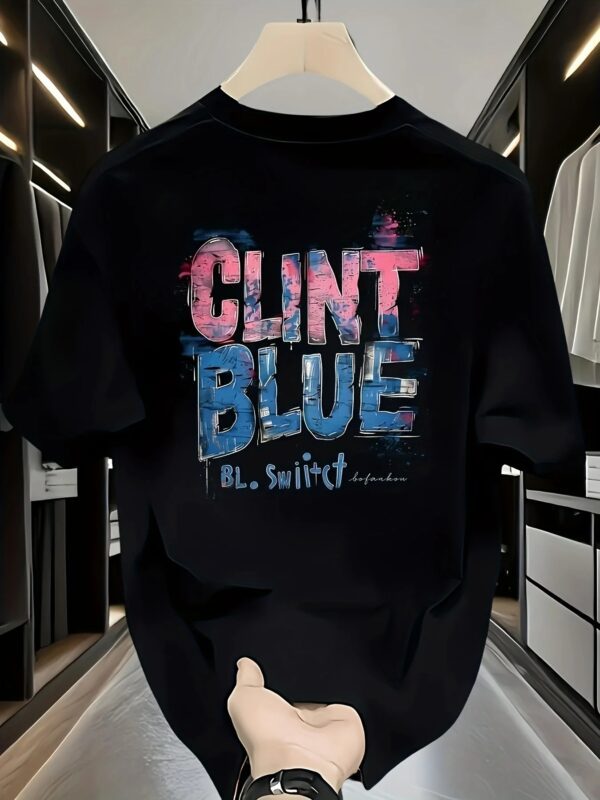 Unisex Oversized T-Shirt 100% Cotton, 220+ GSM  "Clint Blue" Tee