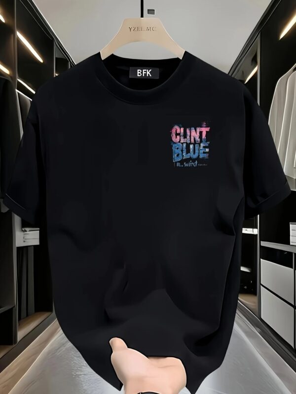 Unisex Oversized T-Shirt 100% Cotton, 220+ GSM  "Clint Blue" Tee