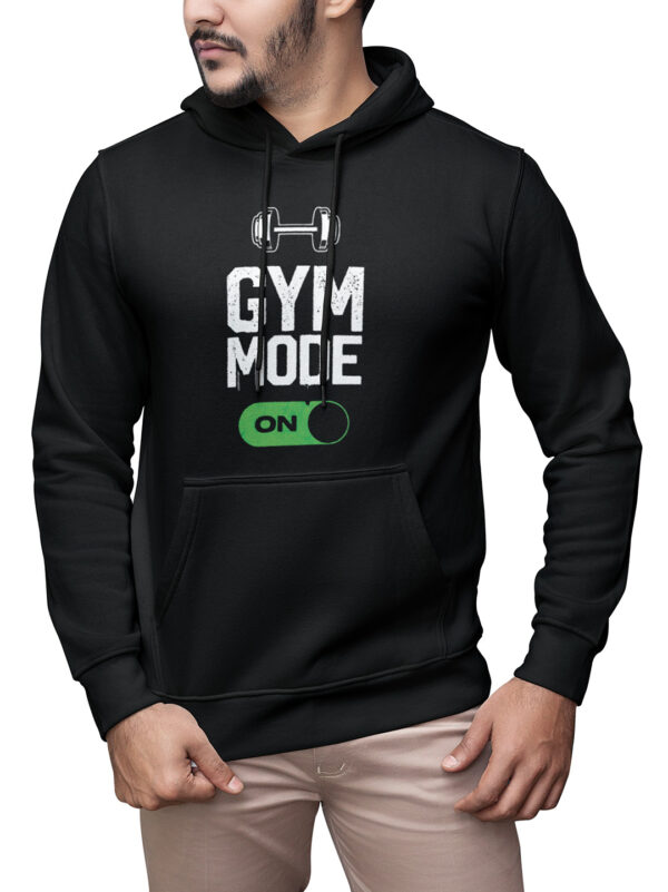 Men’s Gym mode on Graphic Hoodie – Classic Fit | Premium Winter Wear