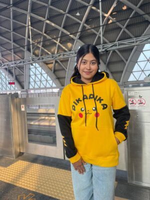 Pokemon Pikachu Ear Hoodie for Women – Cozy Winter Fashion