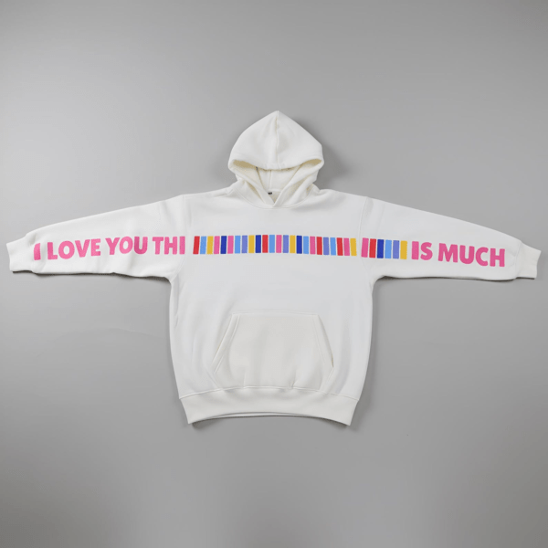 Women’s I LOVE YOU THIS MUCH Graphic Hoodie – Classic Fit | Stylish Winte Blackr Wear