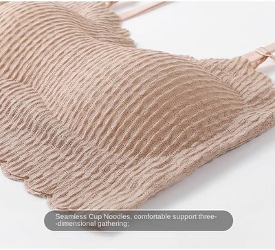 Women’s Strapless Tube Top Bra – Invisible Anti-Slip Crop Top Underwear with Beauty Back Design