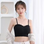 Women’s Strapless Tube Top Bra – Invisible Anti-Slip Crop Top Underwear with Beauty Back Design