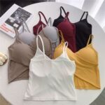 Trendy cotton cross-back bralette sports vest, versatile and suitable as an outer layer or base layer for women.