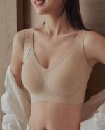 Women's Big Chest Seamless Anti-Sagging Bra Adjustable Full Cup Bra Comfortable Wireless Lingerie