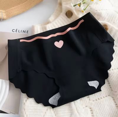 Women's Ice Silk Seamless Panties Soft Breathable Mid-Waist Briefs Comfortable Traceless Quick Dry Underwear Lingerie Intimates