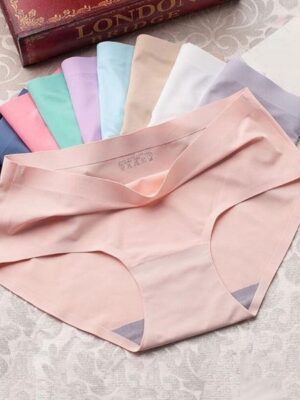 Women’s Ice Silk Non-Trace High-Waist Triangle Briefs – Breathable and Comfortable Lingerie