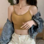 Women’s Seamless Padded Bralette – Elastic Fitness & Yoga Bra Top