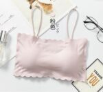 Women’s Seamless Tube Top Bra – Wireless Bandeau Push-Up Lingerie Bralette