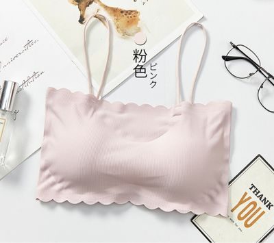 Women’s Seamless Tube Top Bra – Wireless Bandeau Push-Up Lingerie Bralette