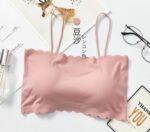 Women’s Seamless Tube Top Bra – Wireless Bandeau Push-Up Lingerie Bralette