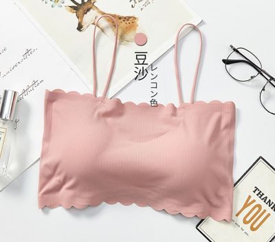 Women’s Seamless Tube Top Bra – Wireless Bandeau Push-Up Lingerie Bralette