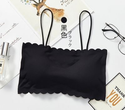 Women’s Seamless Tube Top Bra – Wireless Bandeau Push-Up Lingerie Bralette