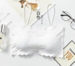 Women’s Seamless Tube Top Bra – Wireless Bandeau Push-Up Lingerie Bralette