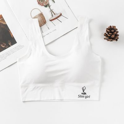 Women‘s Ice Silk Seamless Bra Sports Push Up Underwear Transparent Mesh GathersBralette Plus Size Comfortable Elastic Bralette