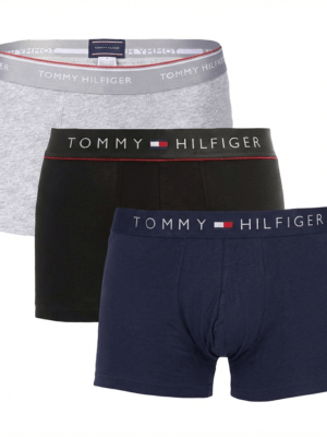 Tommy Hilfiger Men’s Premium Cotton Boxer Briefs – Timeless Style & Superior Comfort (3 Pack)
