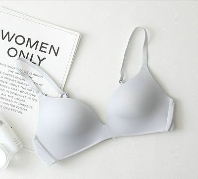 Seamless t-shirt bra Underwear Sexy Gathered Bras Soft Breathable Bras Solid Color Underwear Girls Women Underwear Accessories